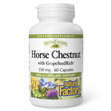 Natural Factors Grape Seed Extract with Horse Chestnut front view