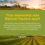 Natural Factors Grape Seed Extract with Horse Chestnut on a wooden table
