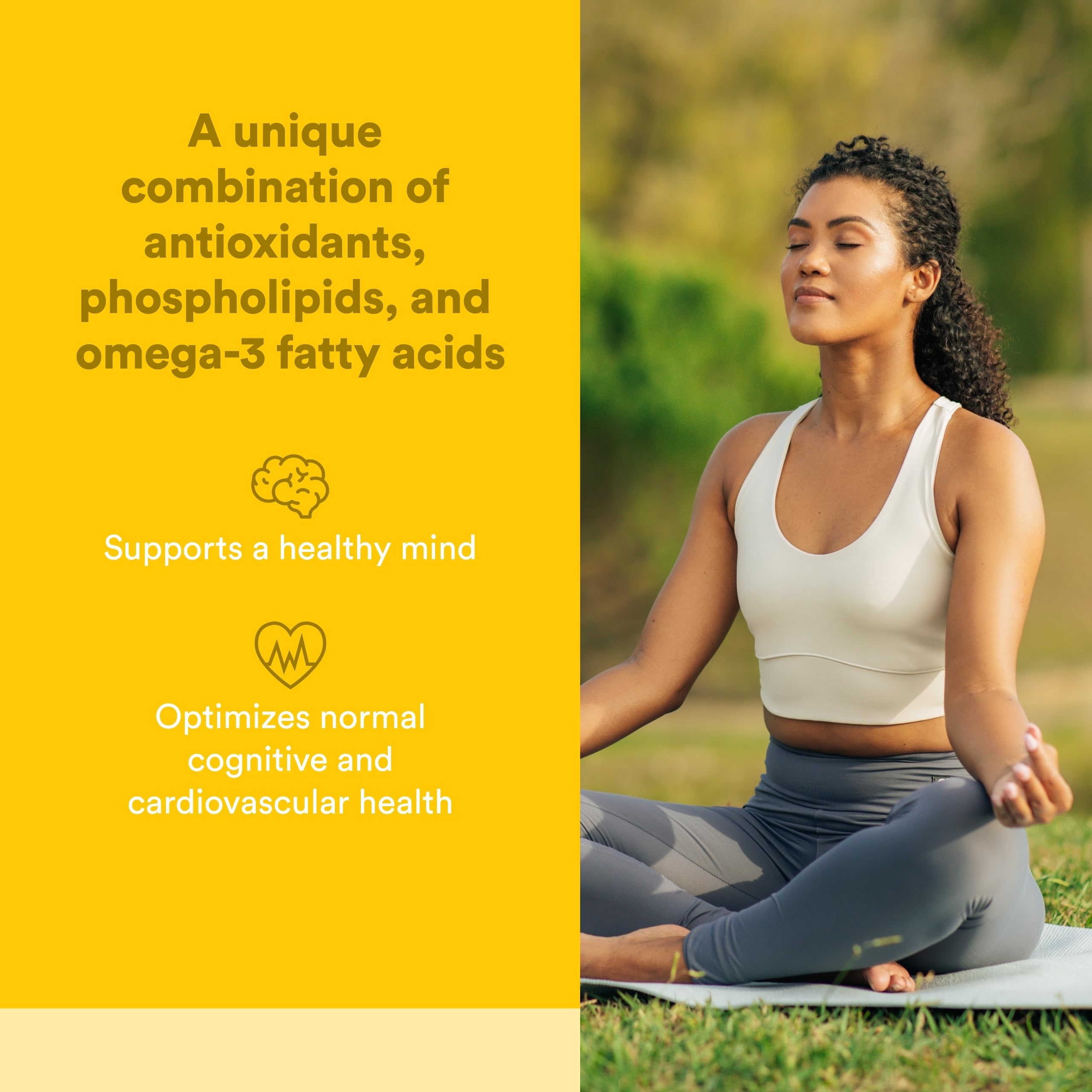 Natural Factors Higher Thoughts Brain Support Supplement side view