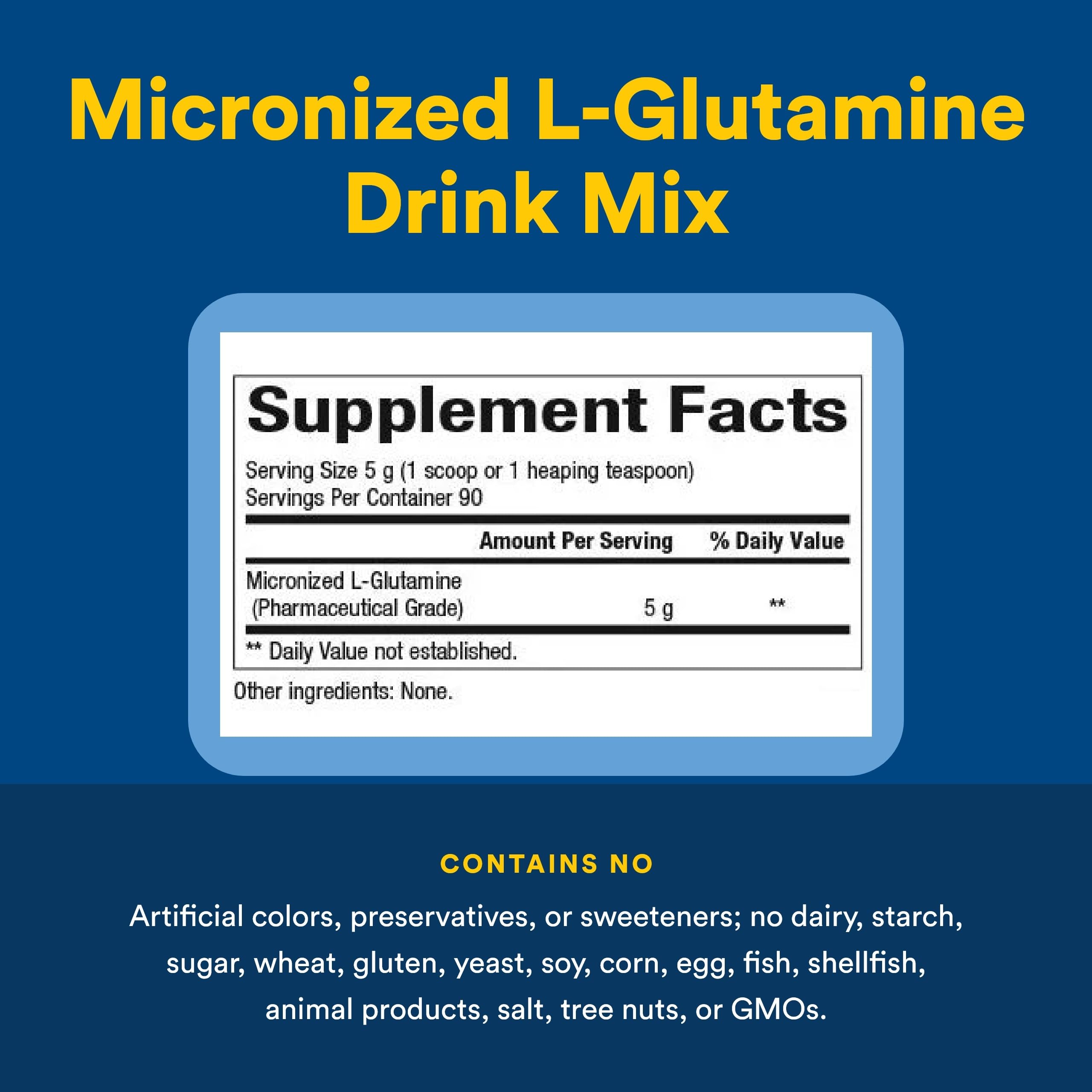 Natural Factors L-Glutamine Powder 535g scoop included