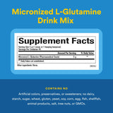 Natural Factors L-Glutamine Powder side view