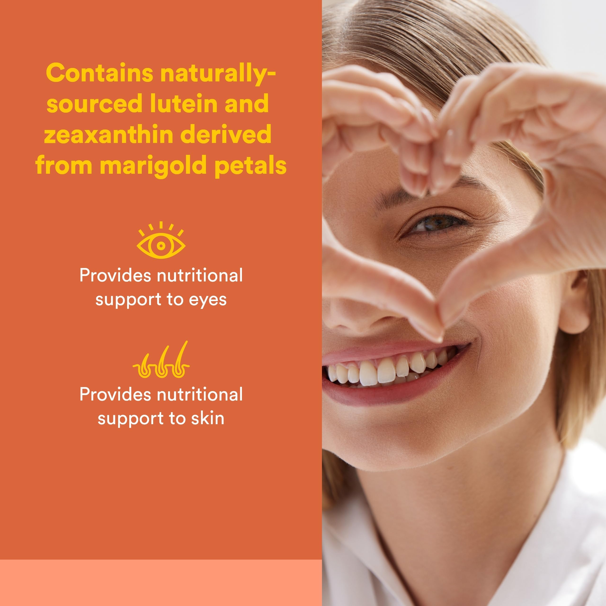 Natural Factors LuteinRich Lutein Softgels back view with ingredient list