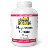 Natural Factors Magnesium Citrate Capsules 227g front view