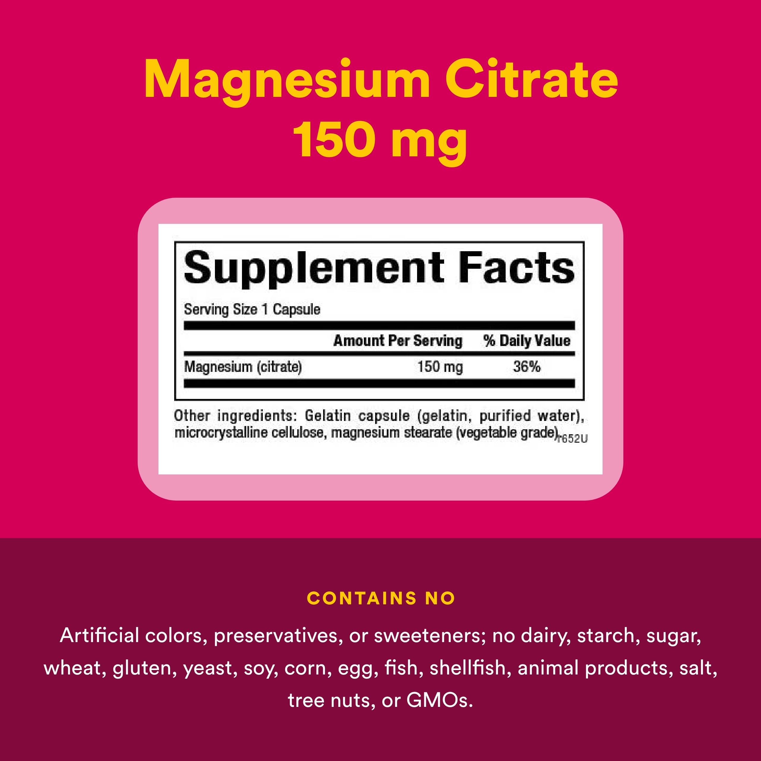 Natural Factors Magnesium Citrate Supplement 125g packaging