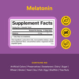 Natural Factors Melatonin 10 mg chewable tablet on a wooden surface