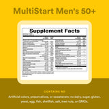 Natural Factors Men's 50+ MultiStart Multivitamins ingredients list