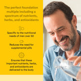Natural Factors Men's 50+ MultiStart Multivitamins packaging