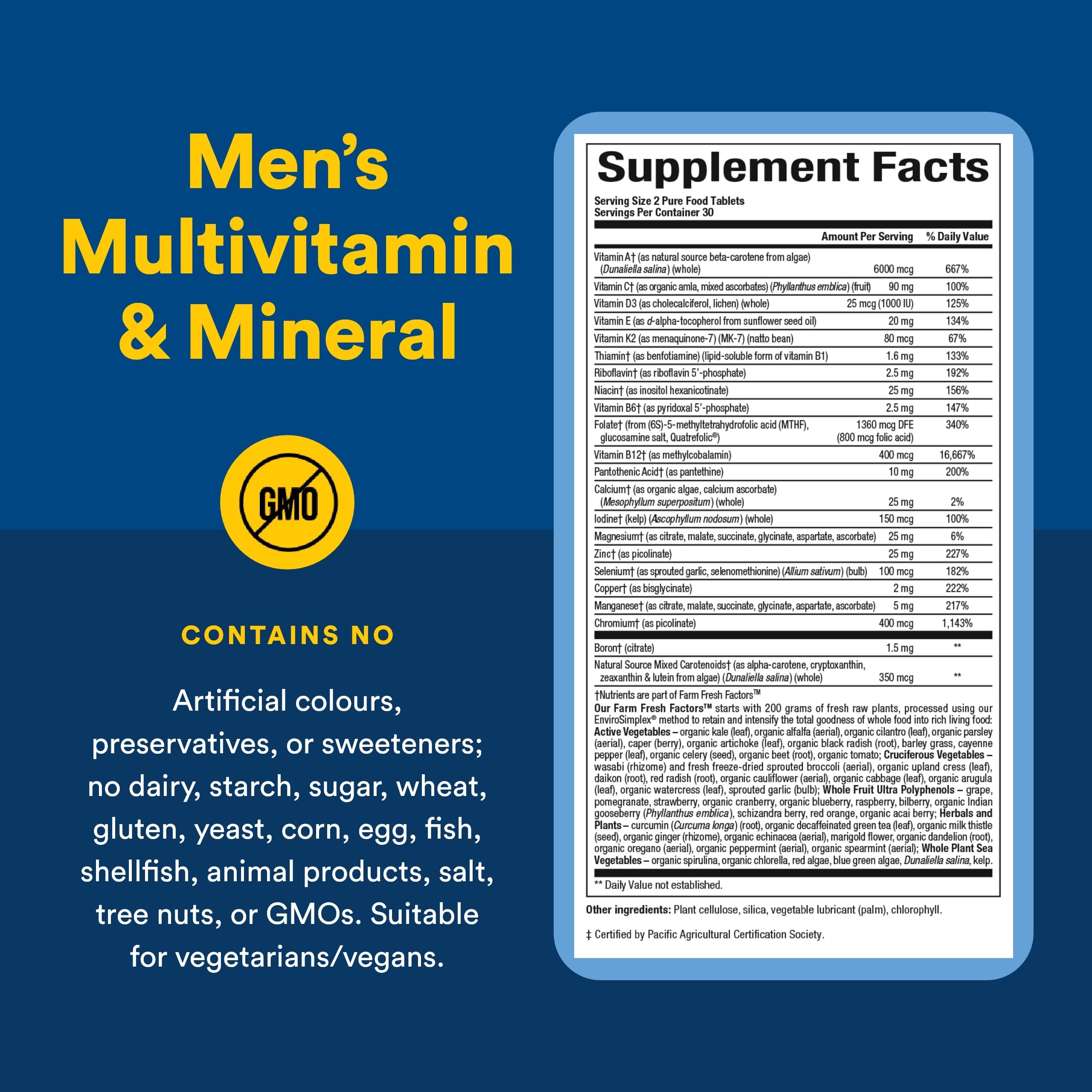 Natural Factors Men's Multivitamin bottle with a measuring spoon