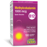 Natural Factors Methylcobalamin Vitamin B12 Supplement front view