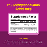 Natural Factors Methylcobalamin Vitamin B12 Supplement tablet close-up