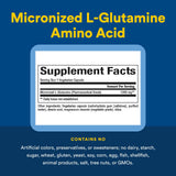 Natural Factors Micronized L-Glutamine capsules with measuring spoon