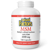 Natural Factors MSM Capsules 240g front view