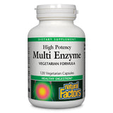 Natural Factors Multi Enzyme Capsules front view with packaging
