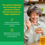 Natural Factors Multi Enzyme Capsules side view showing label
