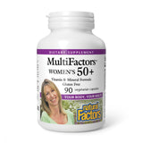 Natural Factors MultiFactors Women's 50+ multivitamin front view