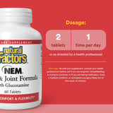 Natural Factors NEM Knee & Joint Formula side view of packaging