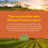 Natural Factors NMN Supplement 500mg on a wooden table
