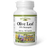 Natural Factors Olive Leaf Extract 500mg 90 Capsules front view