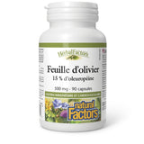 Natural Factors Olive Leaf Extract 500mg 90 Capsules side view