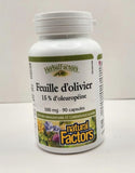Natural Factors Olive Leaf Extract 500mg capsule close-up
