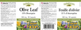 Natural Factors Olive Leaf Extract 500mg on a wooden table