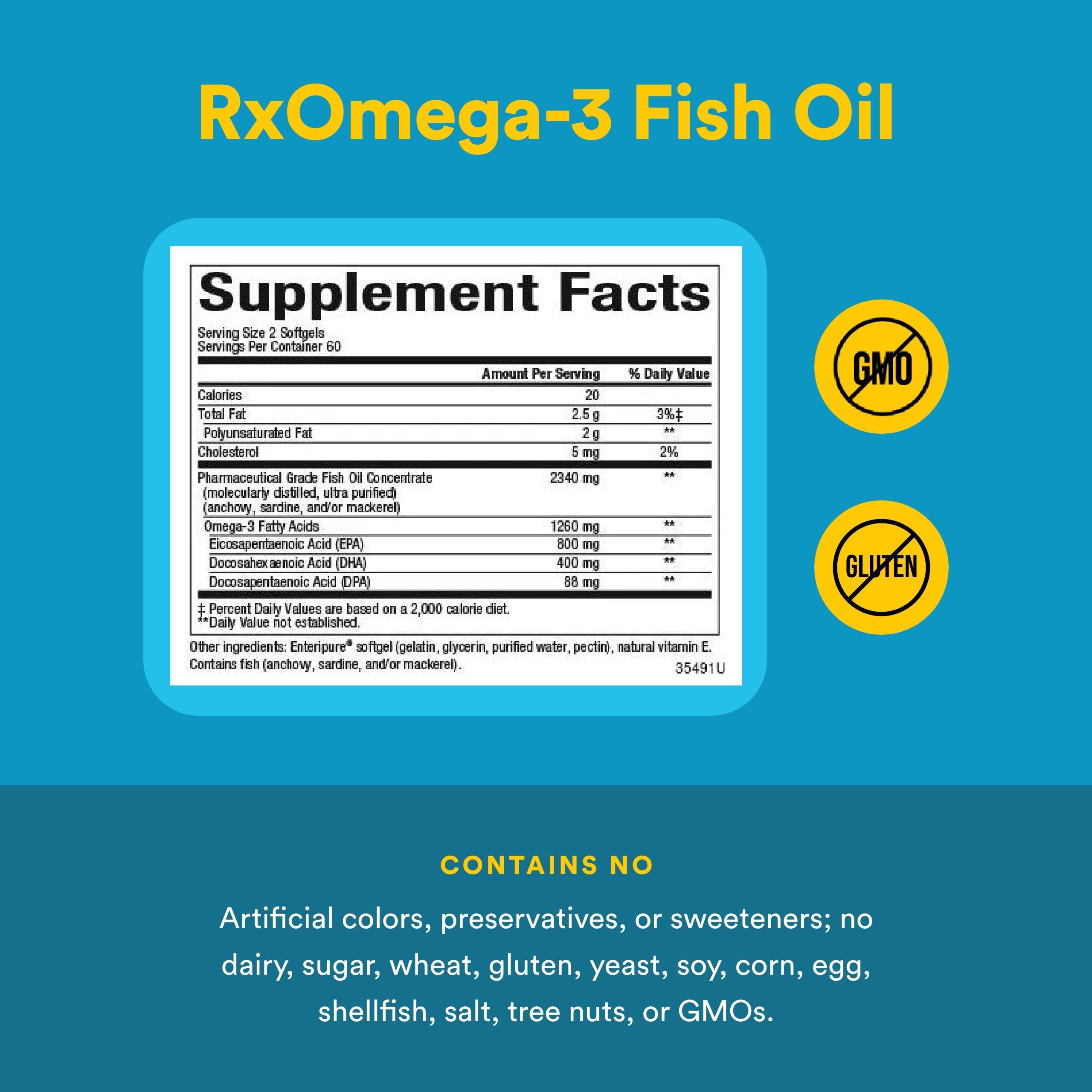 Natural Factors Omega-3 Fish Oil softgels in a bowl