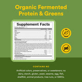 Natural Factors Organic Greens Supplement 490g ingredients list