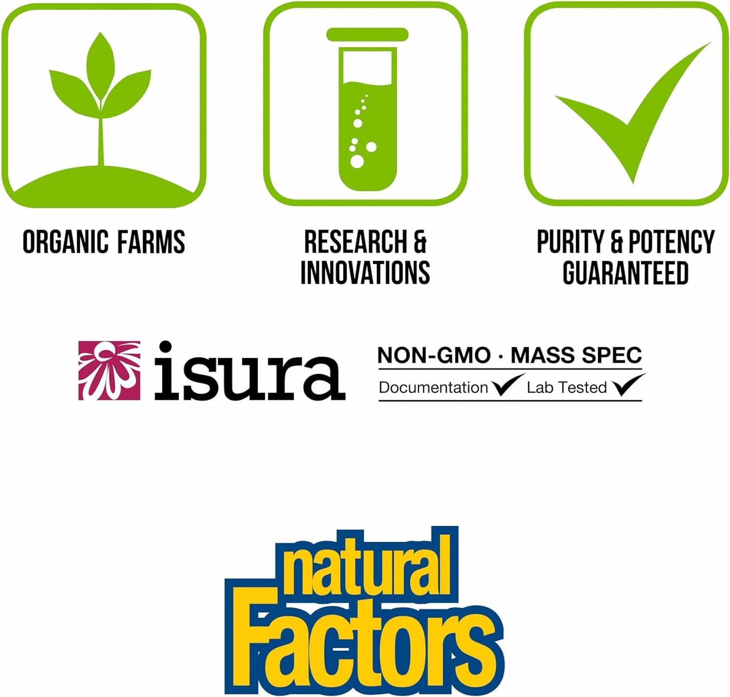 Natural Factors Organic Greens Supplement 490g organic certification