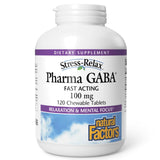 Natural Factors Pharma GABA Tablets 200mg front view