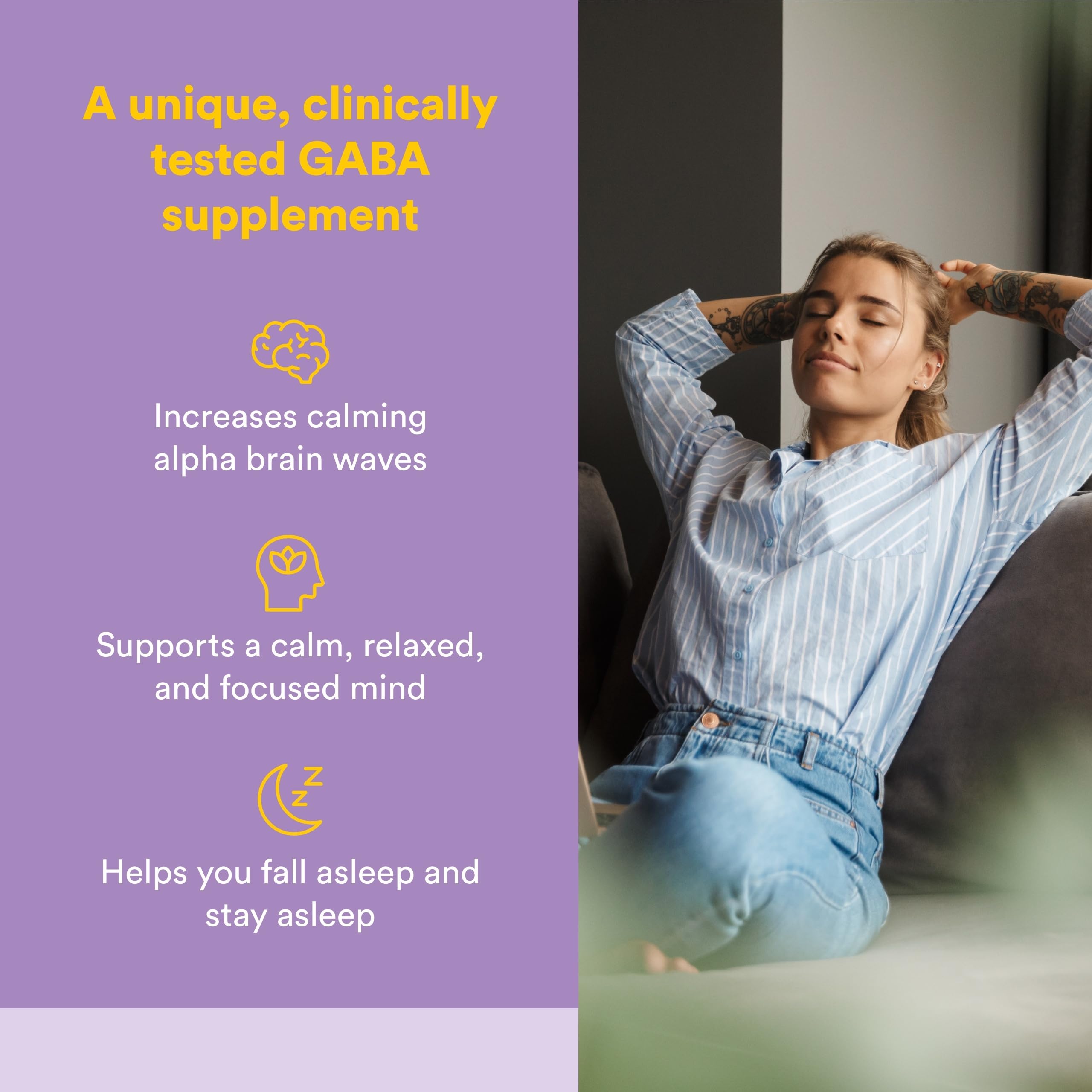 Natural Factors Pharma GABA Tablets 200mg packaging