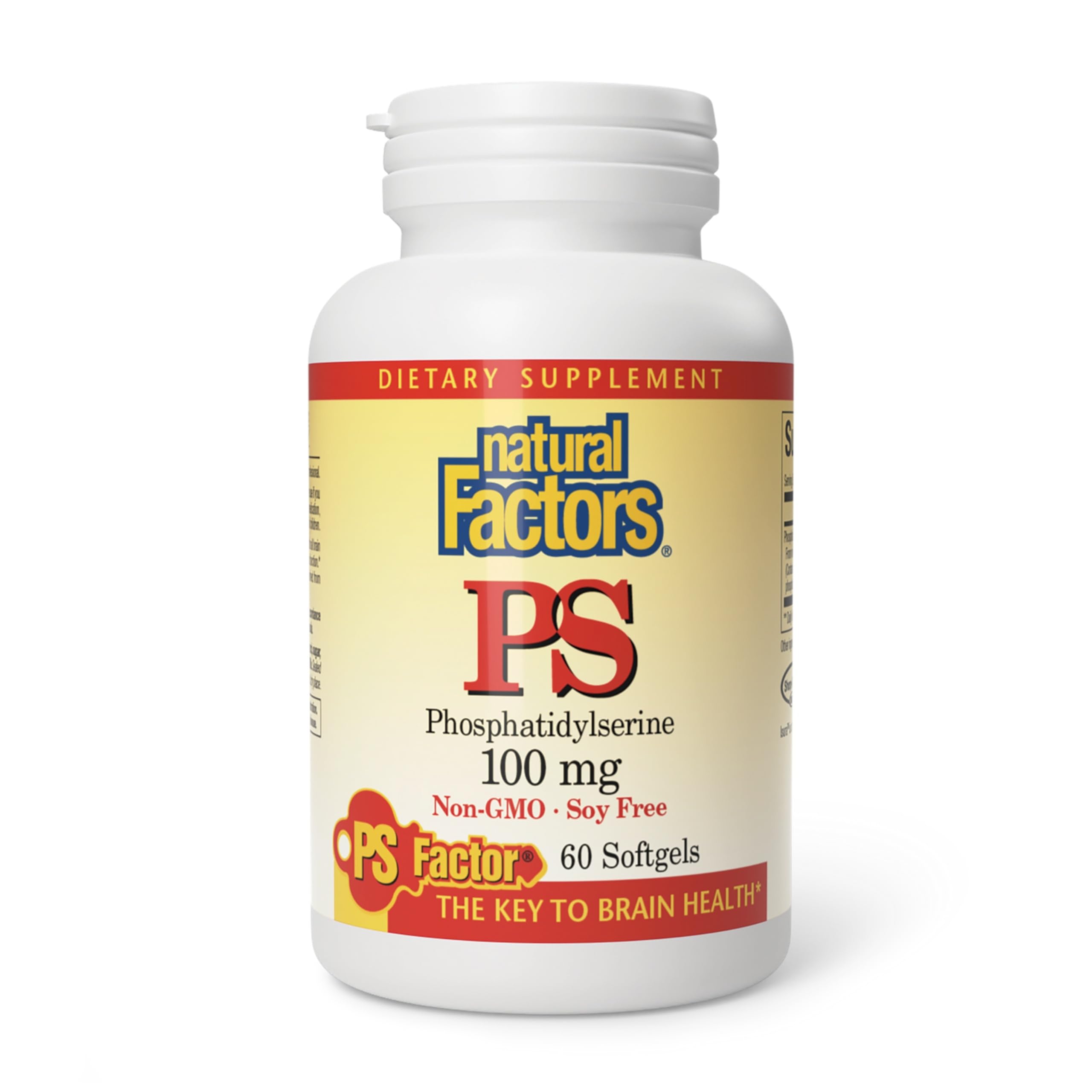Natural Factors Phosphatidylserine Softgels 100mg front view