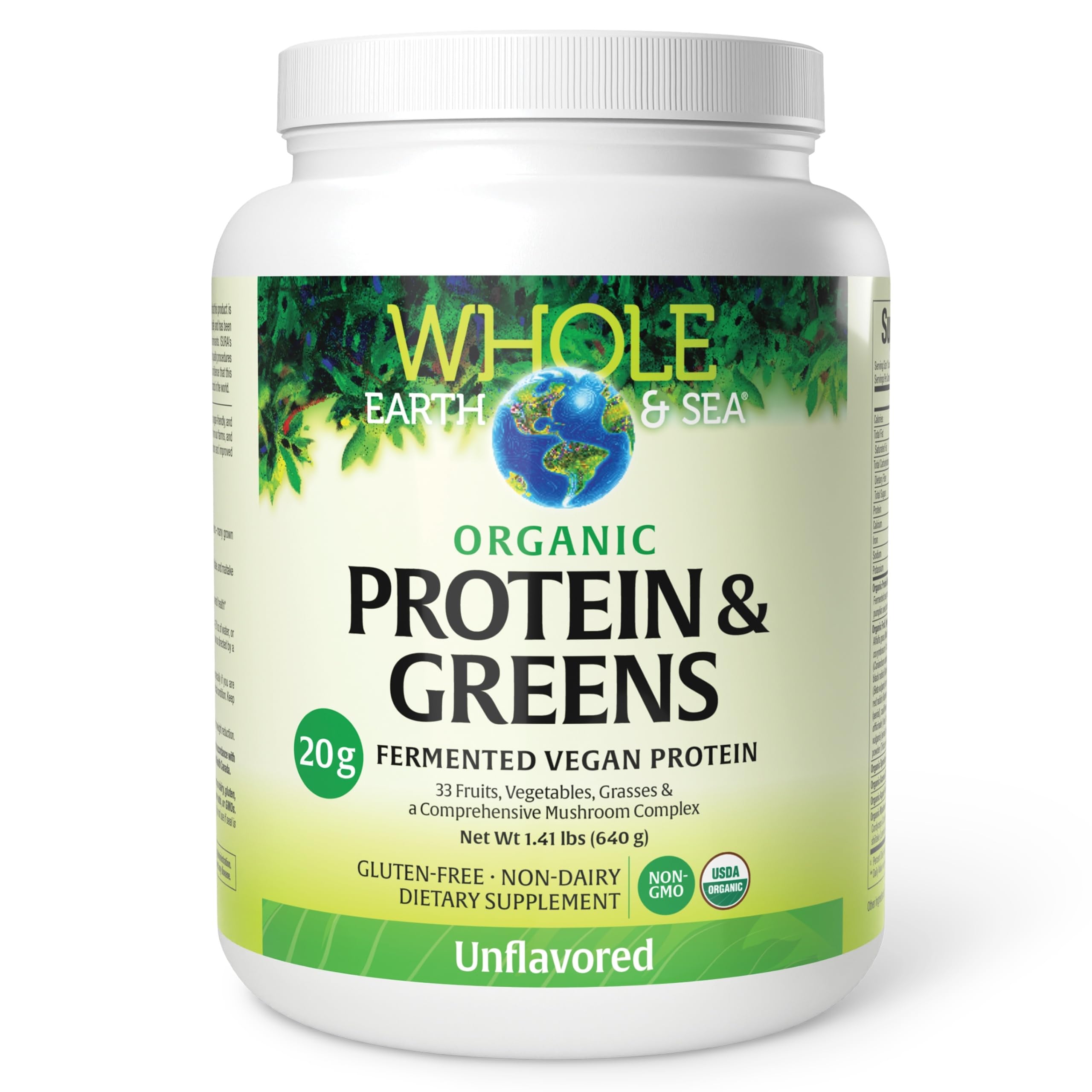 Natural Factors Plant-Based Protein Powder 255g front view