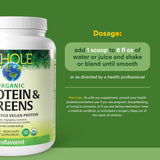 Natural Factors Plant-Based Protein Powder 255g scoop and powder