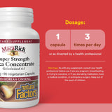 Natural Factors Power Maca 500mg side view showing capsule