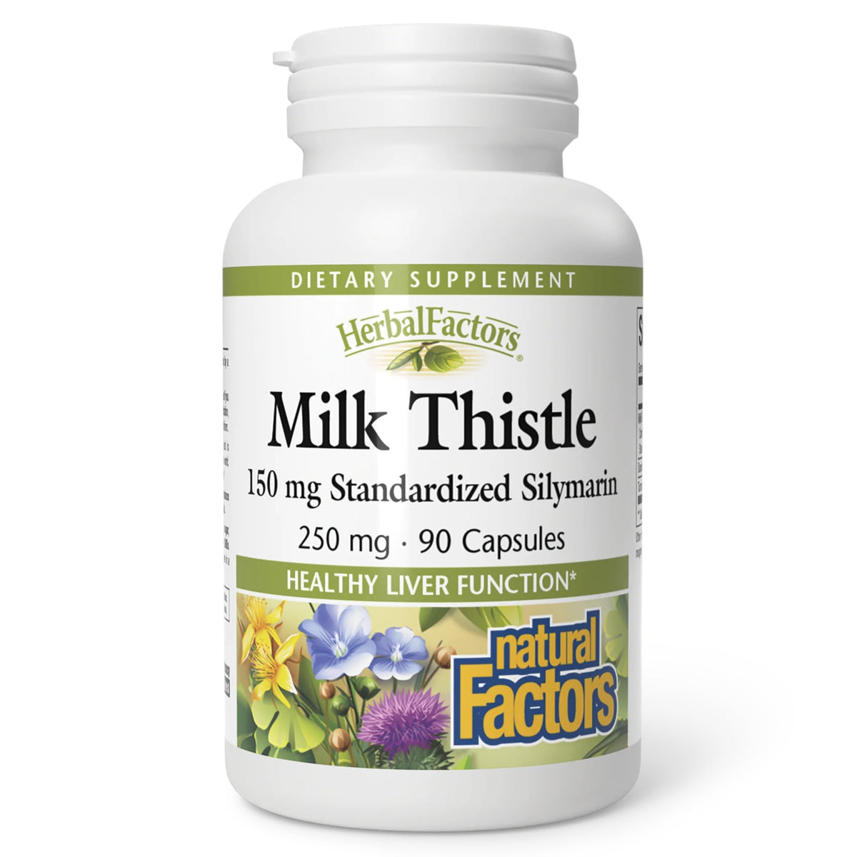 Natural Factors Premium Milk Thistle 150mg capsules front view