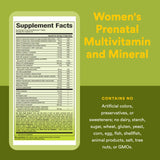 Natural Factors Prenatal Vitamins showing ingredients list
