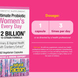 Natural Factors Probiotic Supplement packaging side view