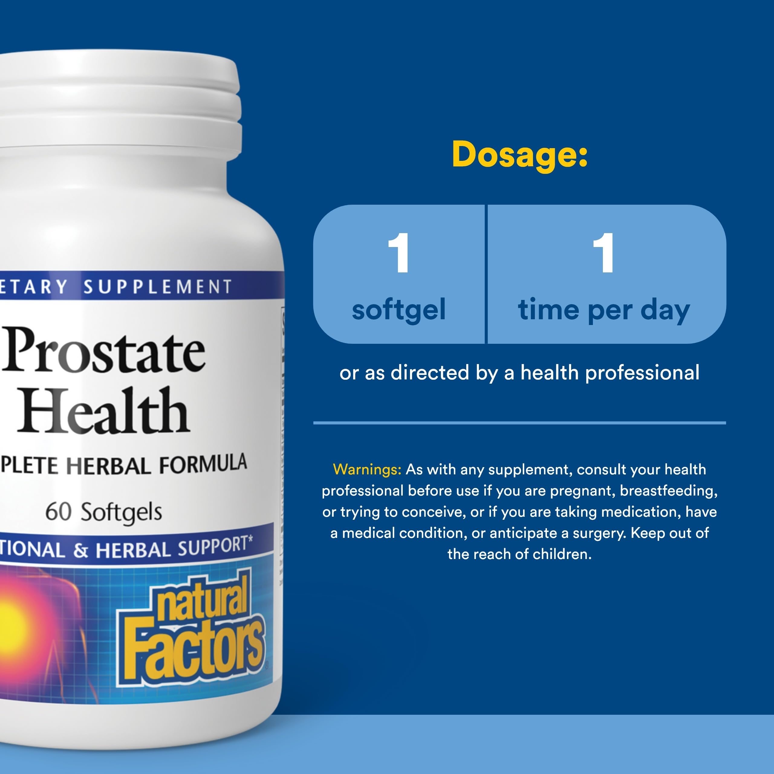 Natural Factors Prostate Health Herbal Formula packaging