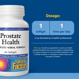 Natural Factors Prostate Health Herbal Formula packaging