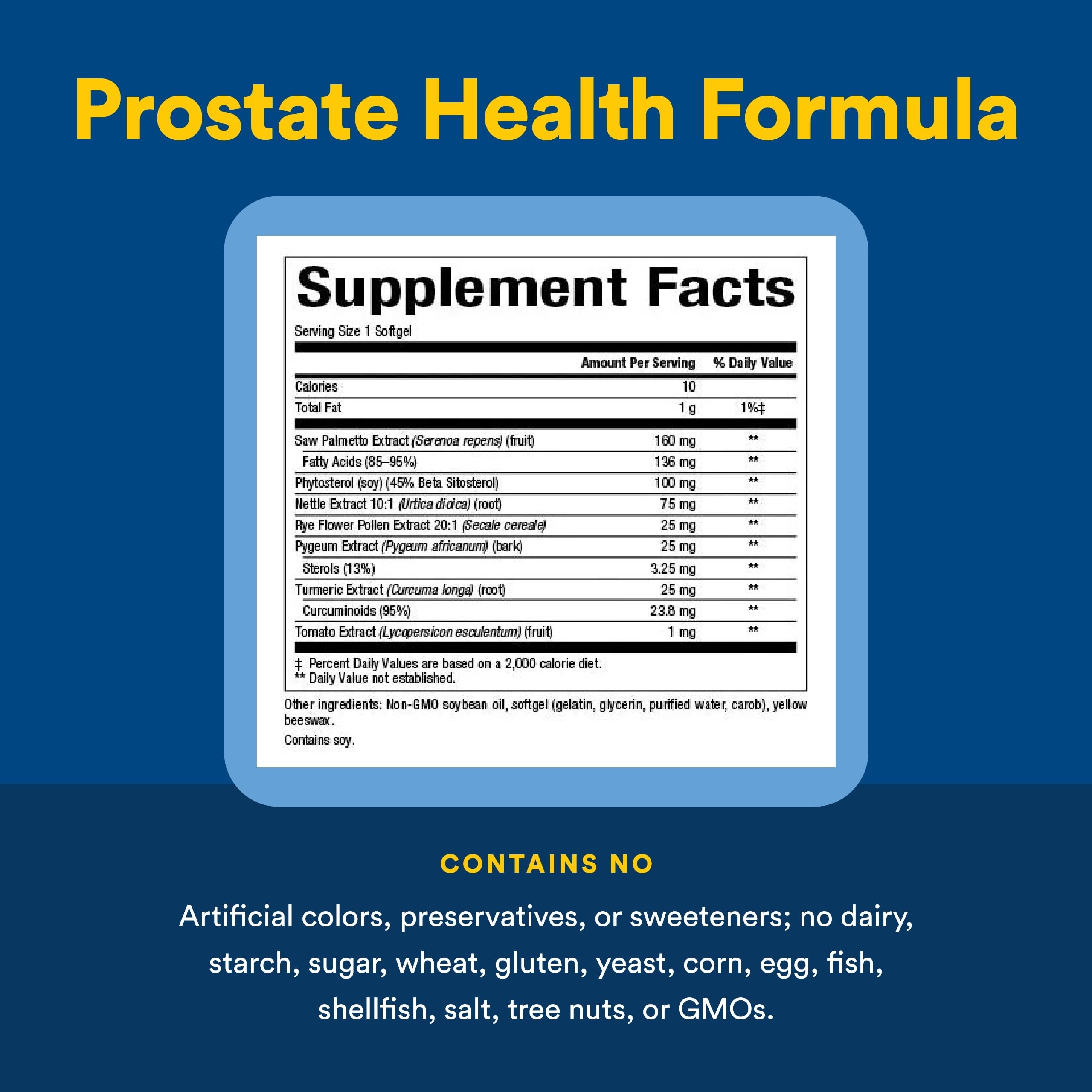 Natural Factors Prostate Health Herbal Formula softgel capsule