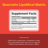 Natural Factors Quercetin Zinc Copper Supplement packaging side view