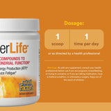 Natural Factors RegenerLife Powder ingredients list on packaging