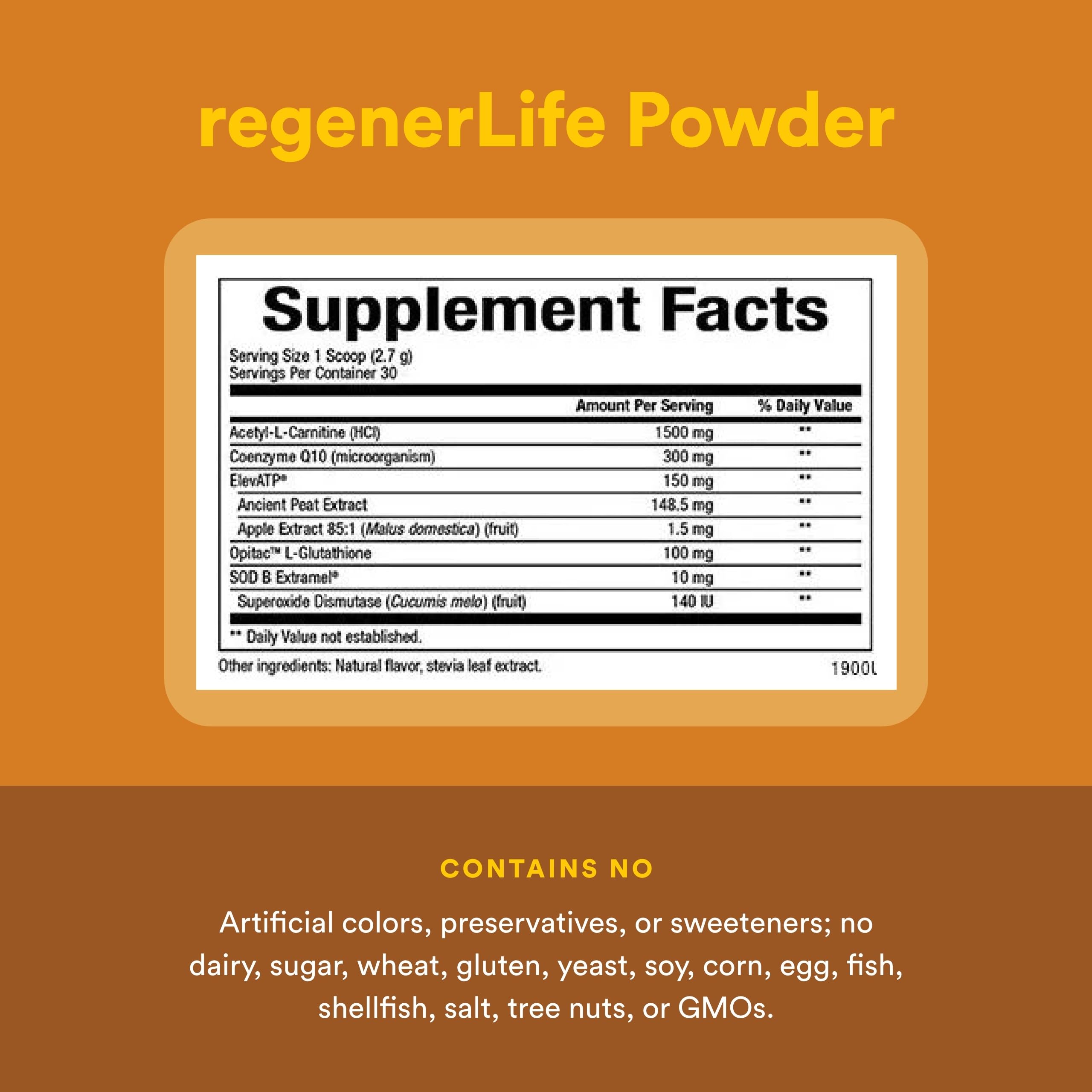 Natural Factors RegenerLife Powder mixed in water with tropical flavour
