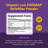 Natural Factors Reliefiber Organic Low FODMAP Fiber Powder mixed in water