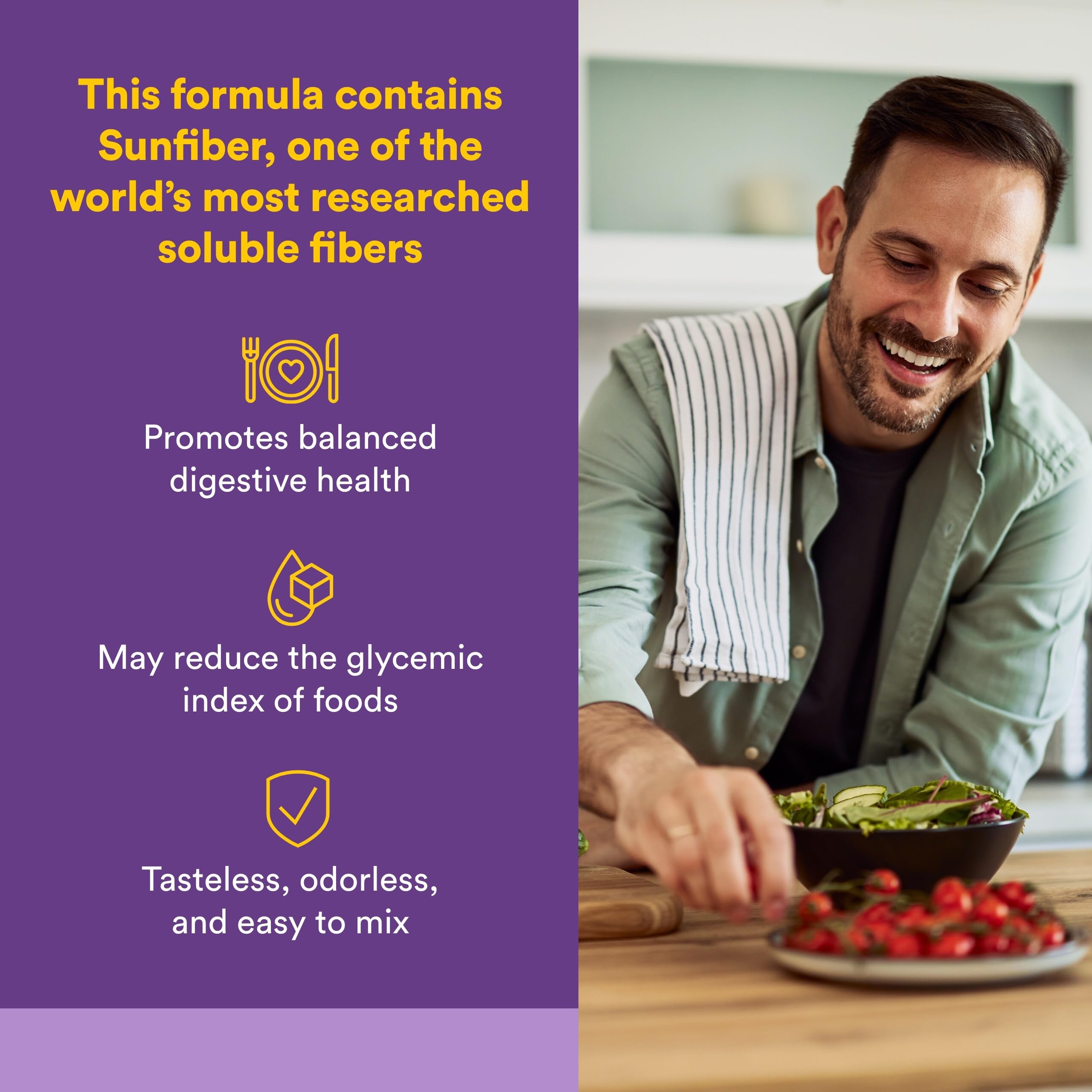 Natural Factors Reliefiber Organic Low FODMAP Fiber Powder packaging