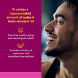 Natural Factors ResveratrolRich 250mg vegetarian capsules side view