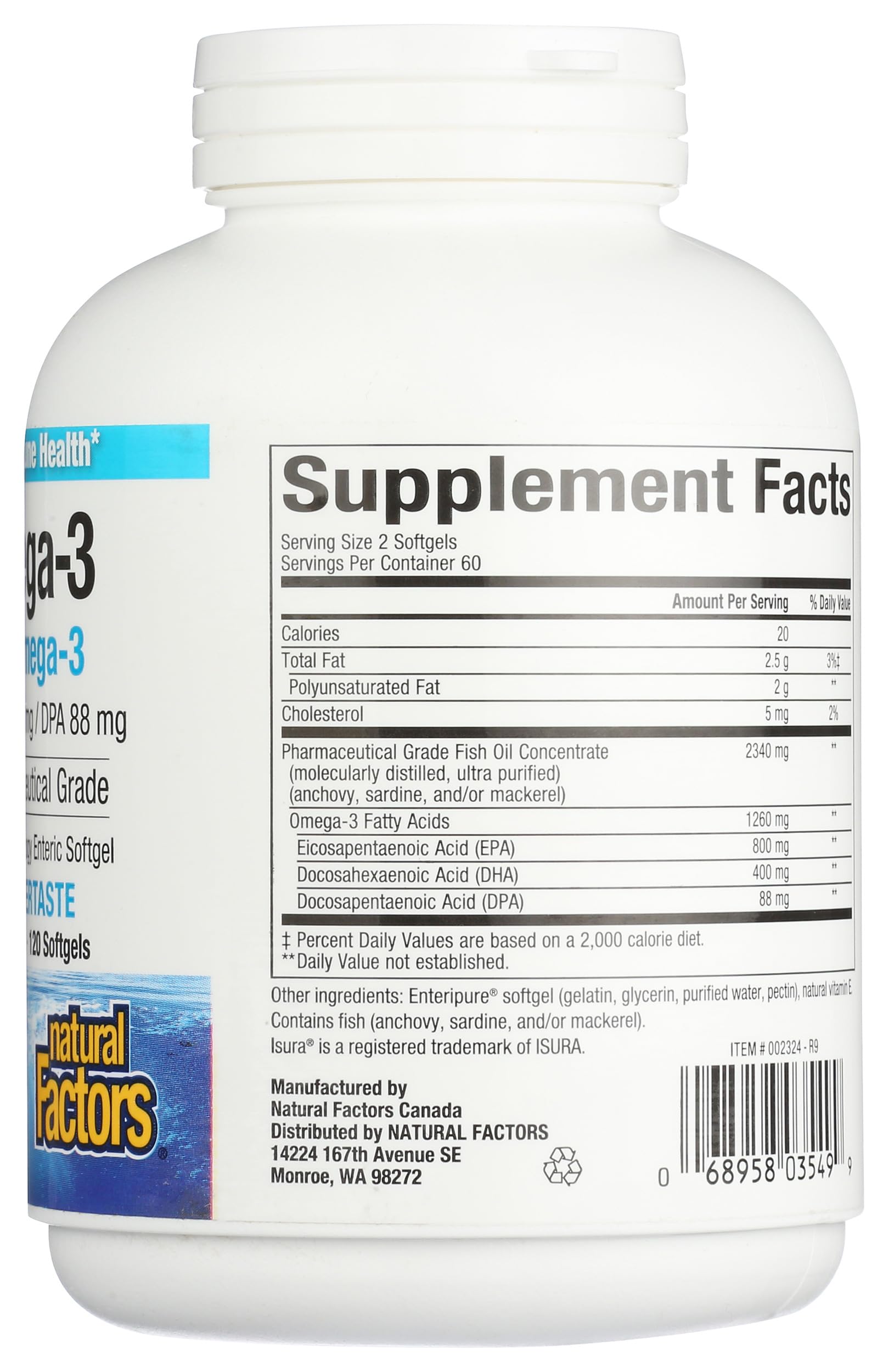 Natural Factors RxOmega-3 Fish Oil 1260mg softgel lifestyle scene