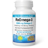 Natural Factors RxOmega-3 Fish Oil Softgels front view