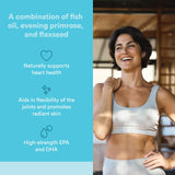 Natural Factors RxOmega-3 Women's Blend Fish Oil softgel close-up