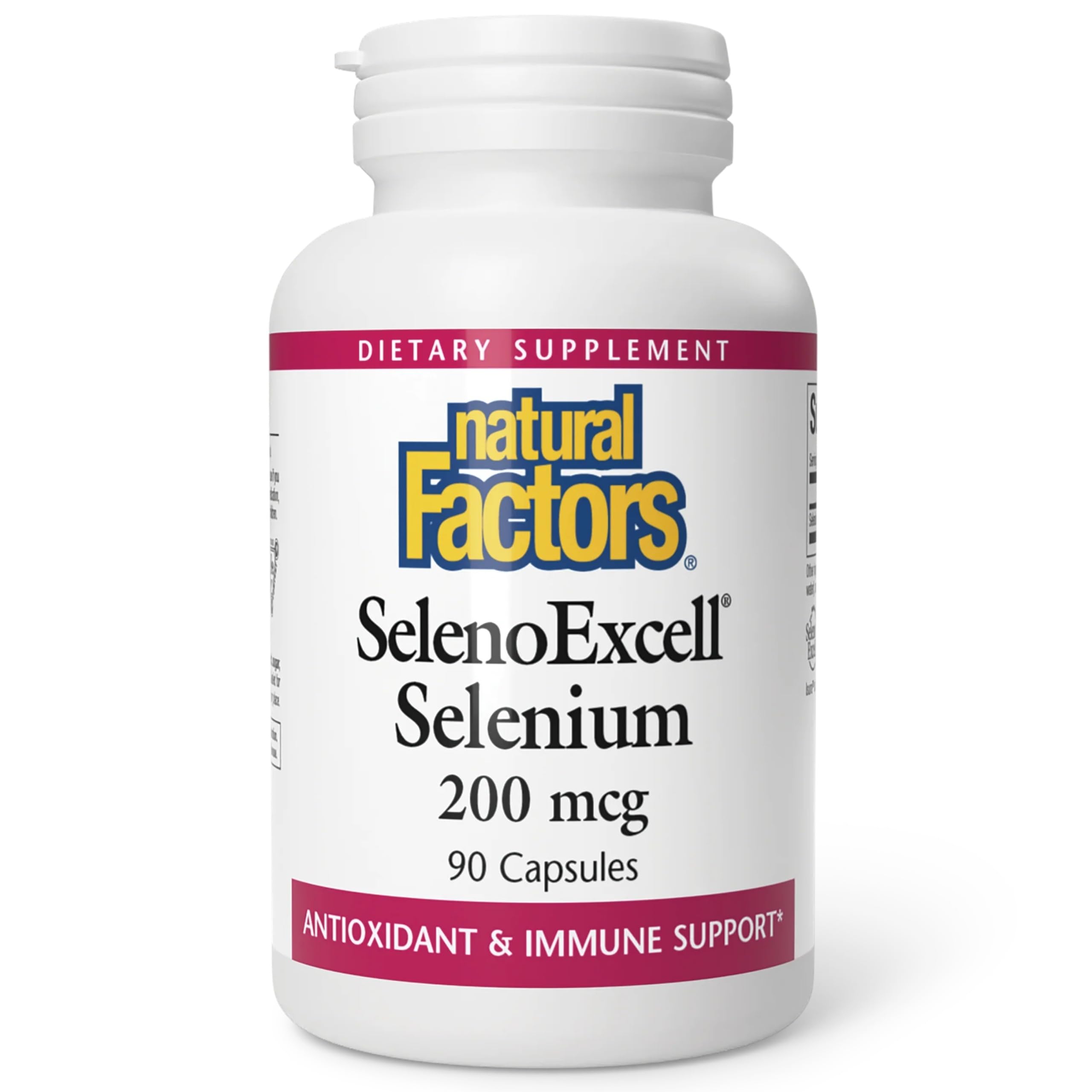 Natural Factors SelenoExcell Selenium 200 mcg front view